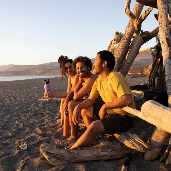 32 oz Wide Mouth with Flex Straw Cap Lupine