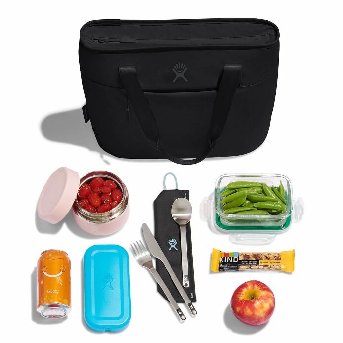 8 L Insulated Lunch Tote Black