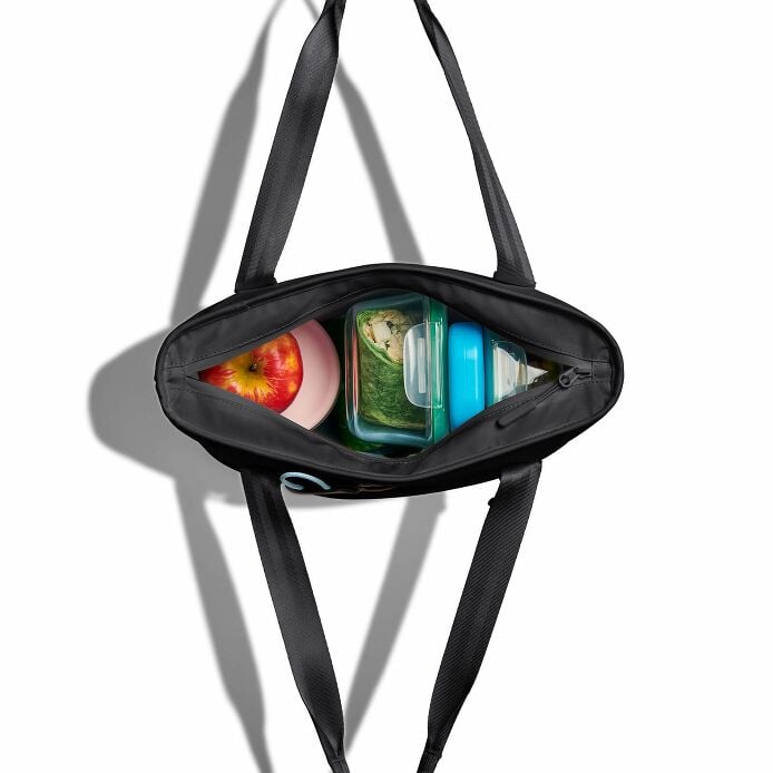 8 L Insulated Lunch Tote Black