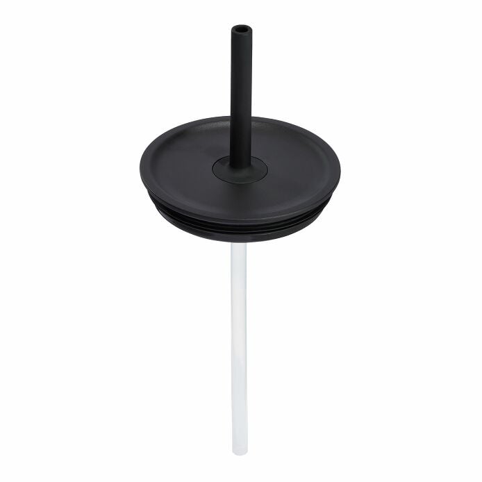 Large Press-In Straw Lid Black