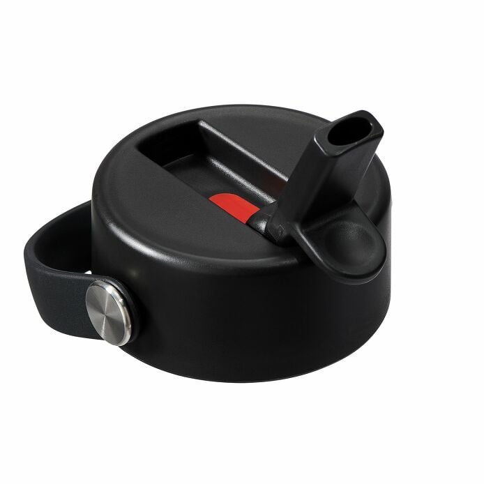 Wide Mouth Flex Straw Cap Black