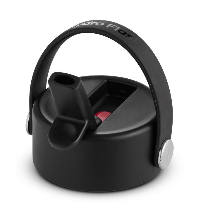 Wide Mouth Flex Straw Cap Black