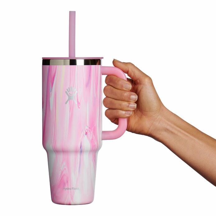 40 oz Travel Tumbler Jelly Pink