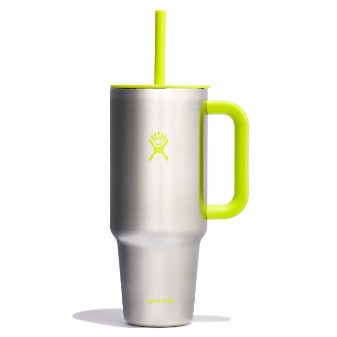 40 oz Travel Tumbler Stainless Lime