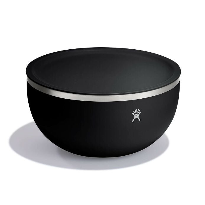 3 qt Serving Bowl with Lid Black