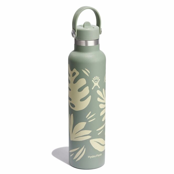 24 oz Standard Mouth with Flex Straw Cap Botanical Bliss