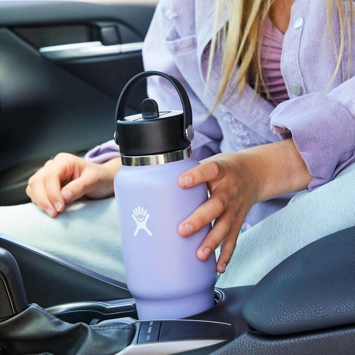 32 oz Wide Mouth Travel Bottle with Flex Straw Cap Indigo