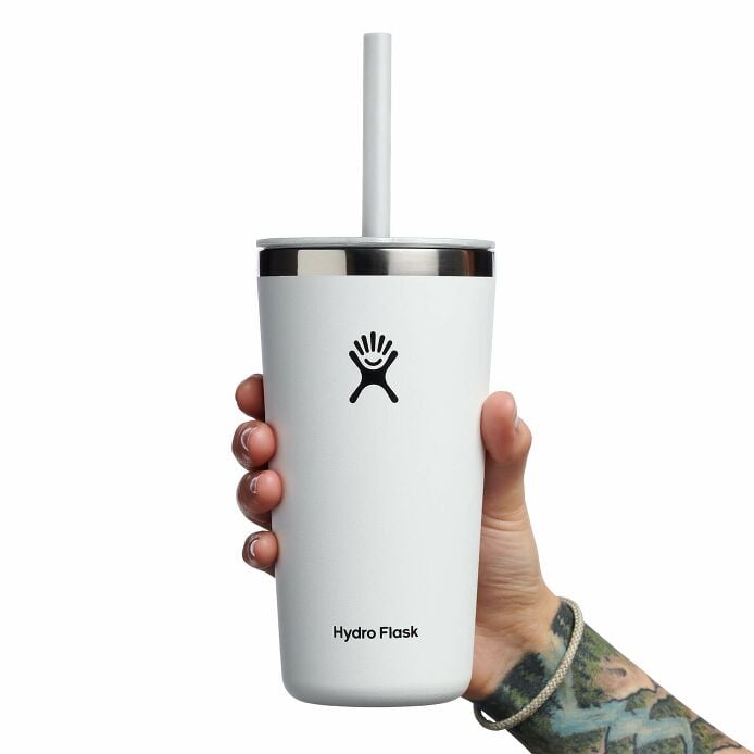 20 oz All Around™ Tumbler with Straw Lid White