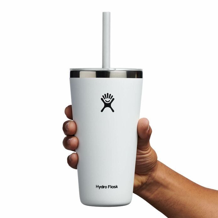 28 oz All Around™ Tumbler with Straw Lid White