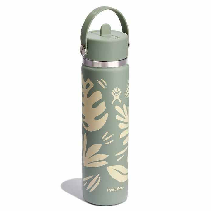 24 oz Wide Mouth with Flex Straw Cap Botanical Bliss