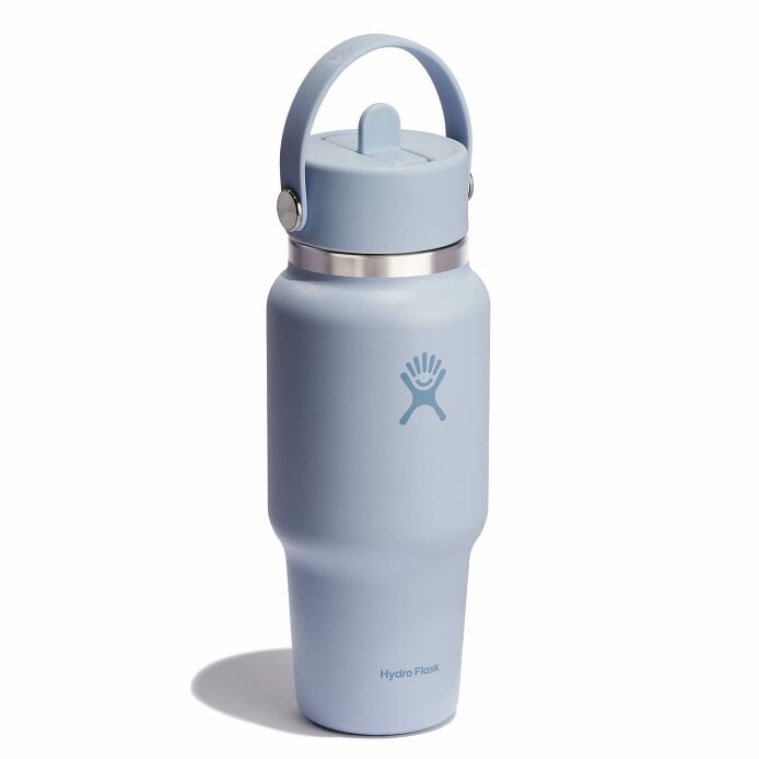 24 oz Wide Mouth Travel Bottle with Flex Straw Cap Surf