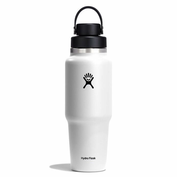 32 oz Wide Mouth Travel Bottle with Flex Chug Cap White