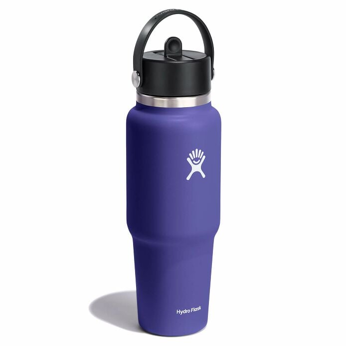 32 oz Wide Mouth Travel Bottle with Flex Straw Cap Phantom