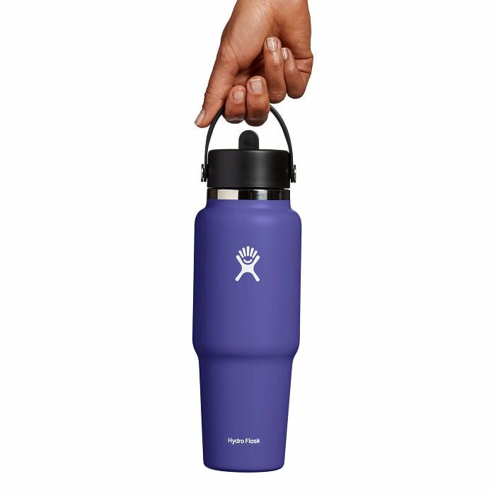 32 oz Wide Mouth Travel Bottle with Flex Straw Cap Phantom