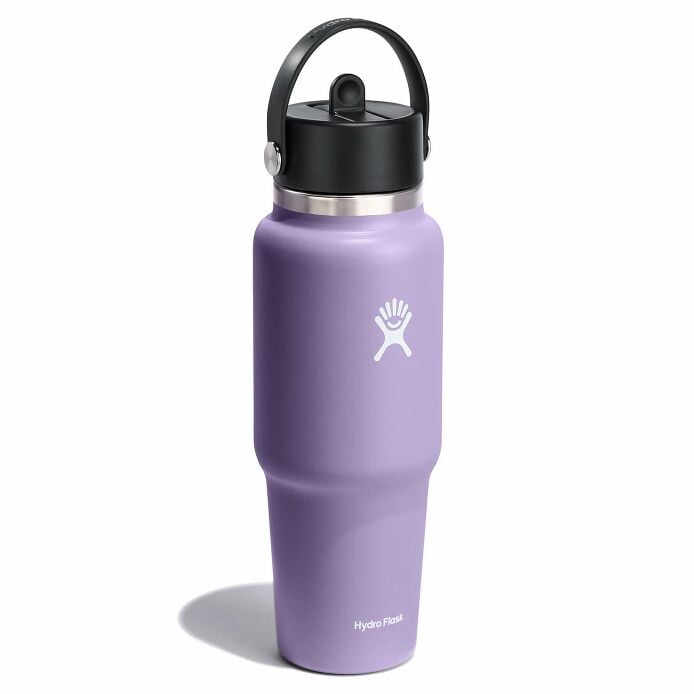 32 oz Wide Mouth Travel Bottle with Flex Straw Cap Moonshadow